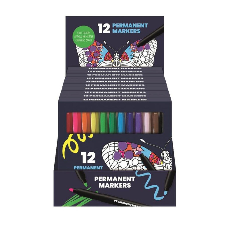 Display permanent markers (10 sets a 12 stiften) (no plastic) Display permanent markers (10 sets a 12 stiften) (no plastic)