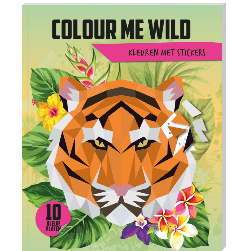 Stickerboek voor volwassenen - Colour me Wild Stickerboek voor volwassenen - Colour me Wild