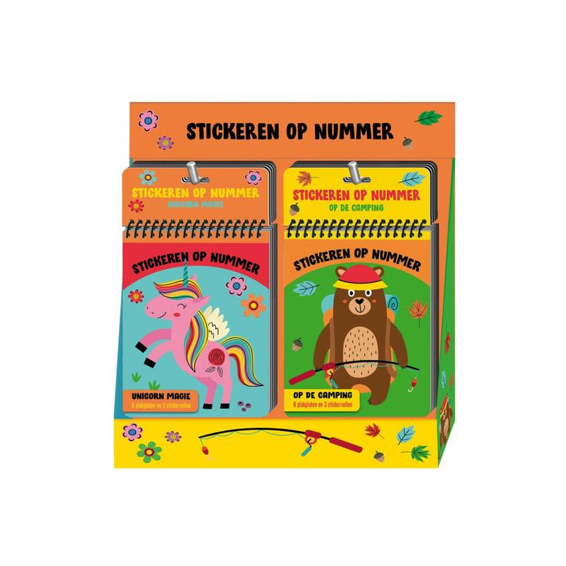 Display Stickeren op nummer - 2 x 8 ex. Nieuw

