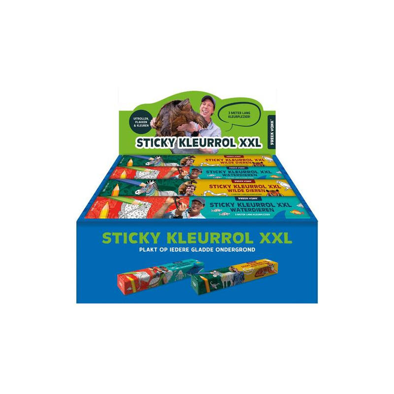 Display Freek Vonk Sticky kleurrollen XXL - 2 x 6 ex. Display Freek Vonk Sticky kleurrollen XXL - 2 x 6 ex.