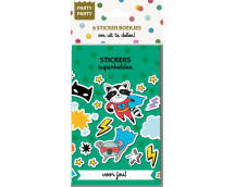 Party Party 6 Sticker boekjes - Superhelden Nieuw