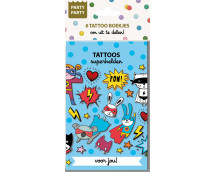 Party Party 6 Tattoo boekjes - Superhelden