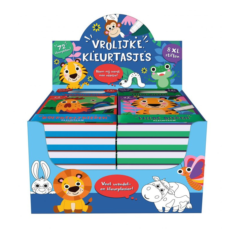 Display Kleurtasjes XL - 2 x 6 ex.