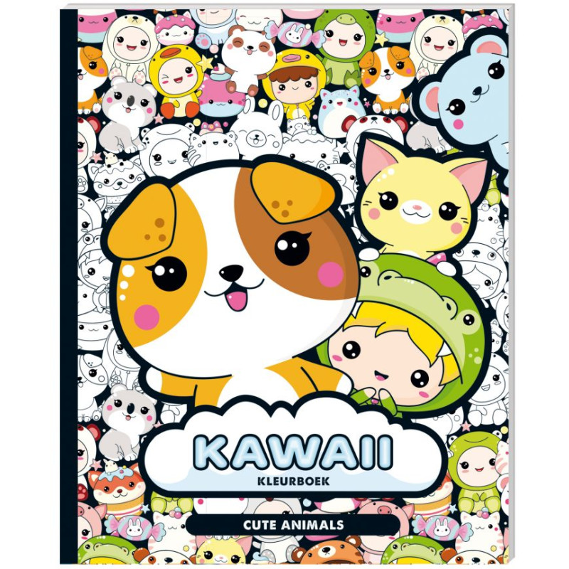 Kawaii kleurboek - Cute Animals Kawaii kleurboek - Cute Animals