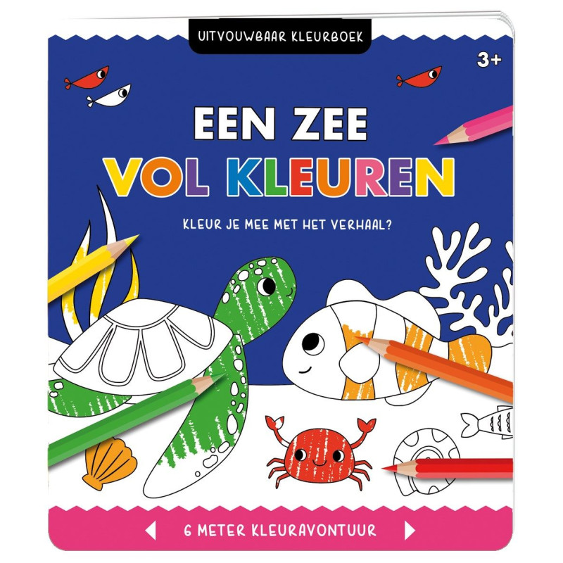 Uitvouwbaar kleurboek - Een zee vol kleuren Uitvouwbaar kleurboek - Een zee vol kleuren