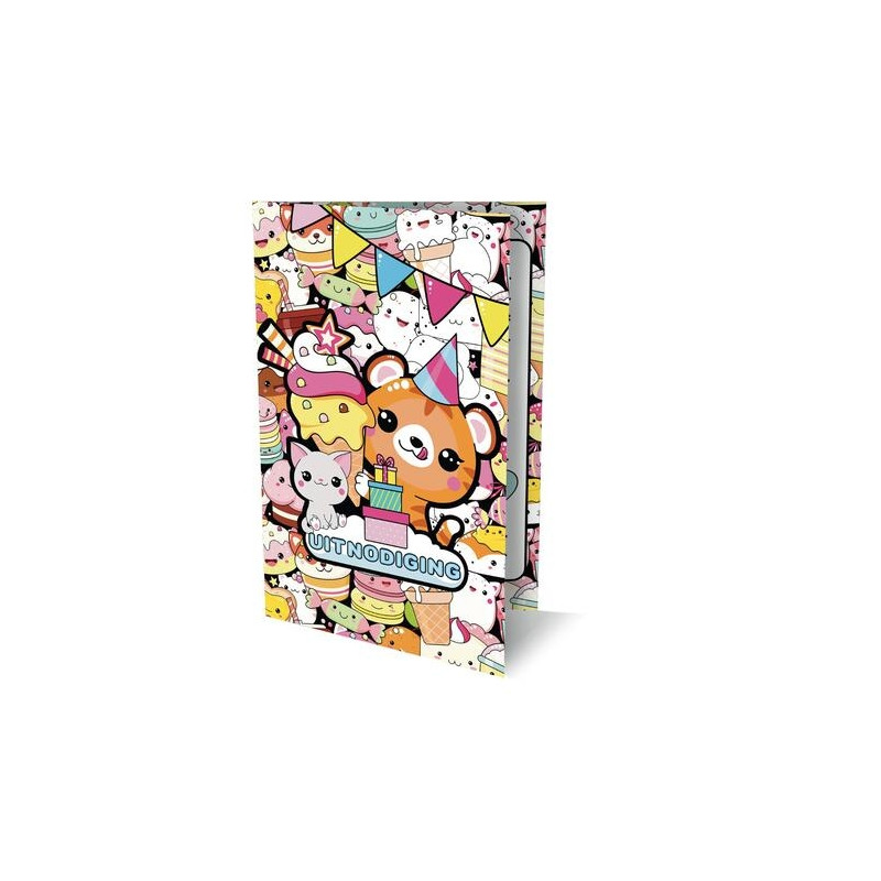 Uitnodigingen - Kawaii 2 - PK 953 - set van 6 (per stuk €3,95) Uitnodigingen - Kawaii 2 - PK 953 - set van 6 (per stuk €3,95)