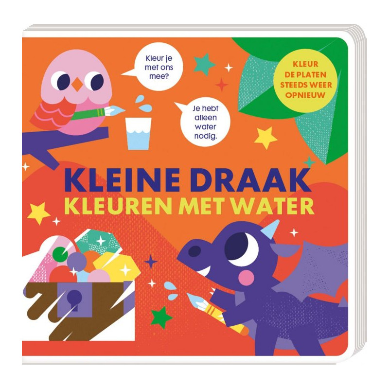 Kleuren met water - Kleine draak Kleuren met water - Kleine draak
