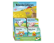 Display Vingerpopboekjes - Boerderijdieren (4T x 4E)
