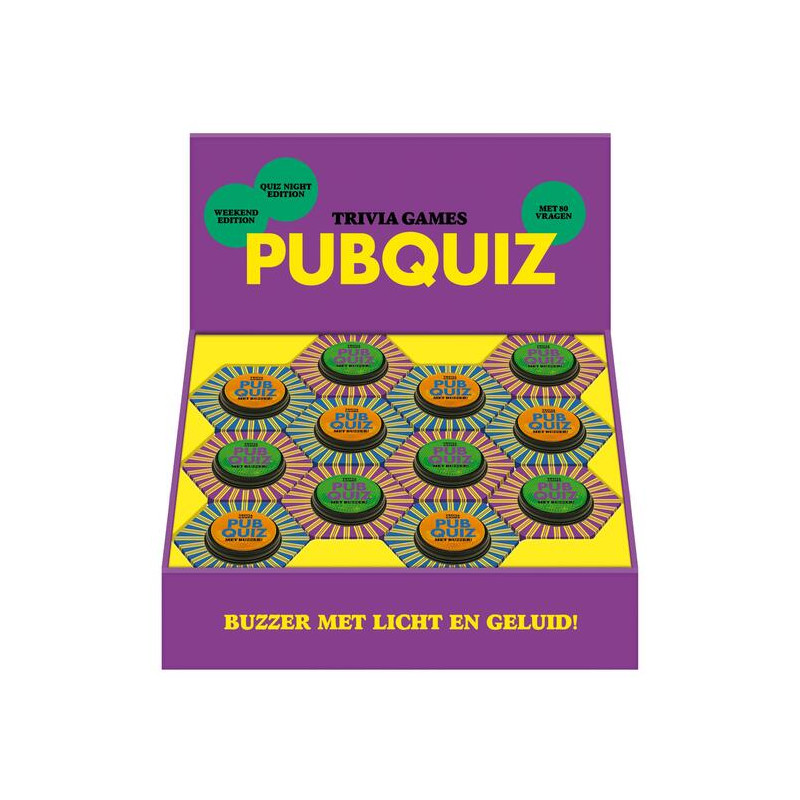 Pubquiz met buzzer Display - 2T x 6Ex. 