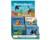 Display Vingerpopboekjes - Waterdieren (4T x 4E)