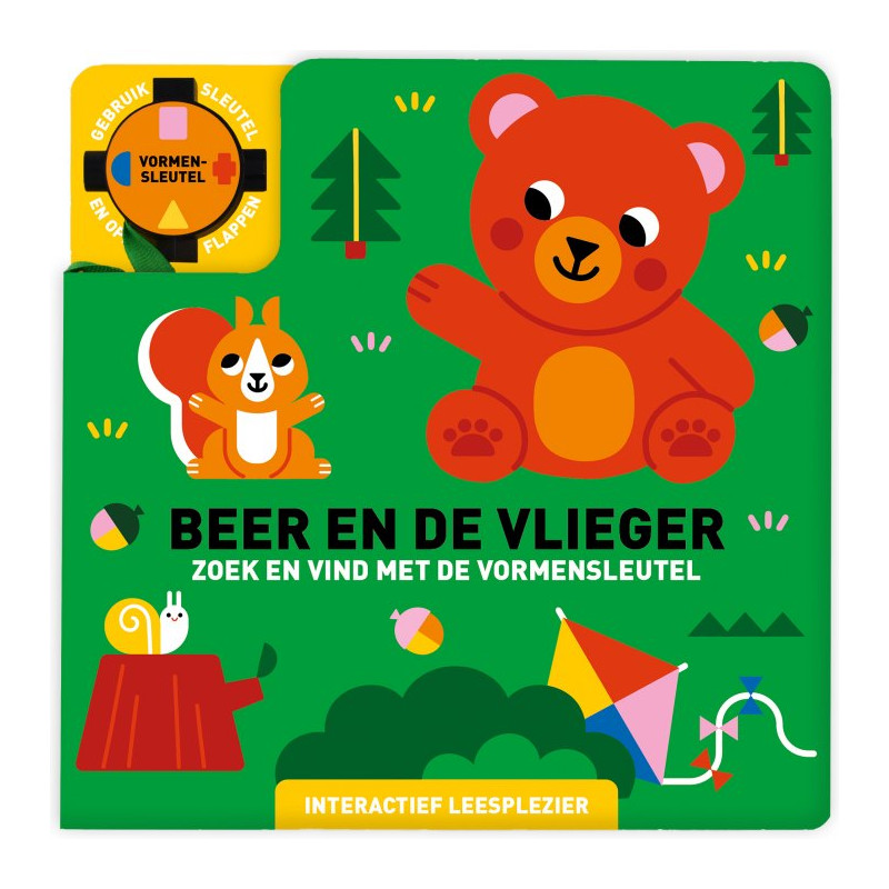 Zoek en vind met de vormensleutel - Beer en de vlieger 