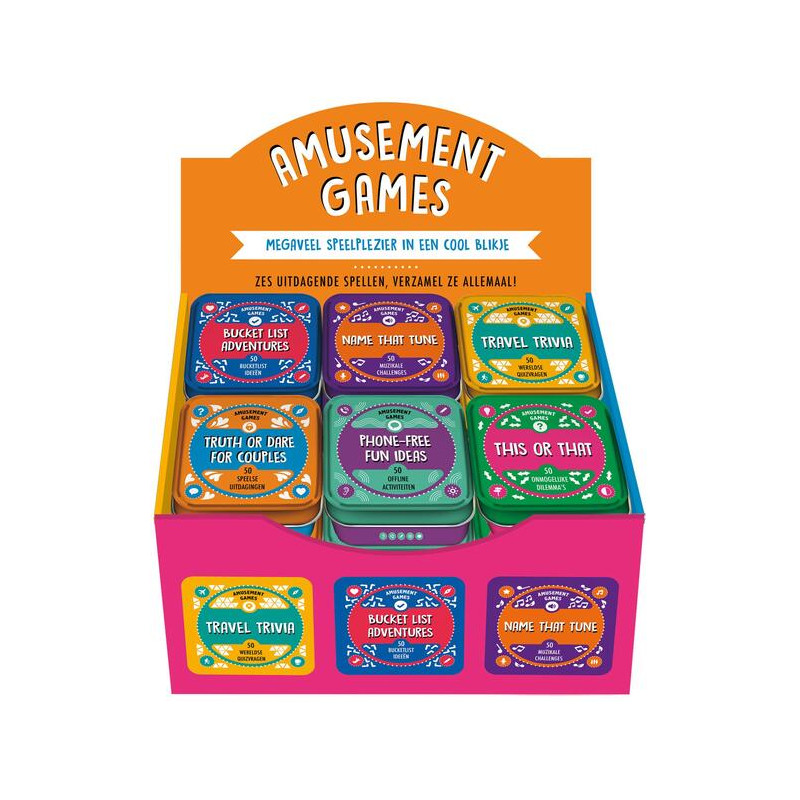 Display Amusement games - 6 x 3 ex. Display Amusement games - 6 x 3 ex.