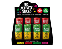 Display 50 activity sticks - 2 x 4 ex.