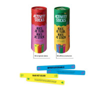 Display 50 activity sticks - 2 x 4 ex.
