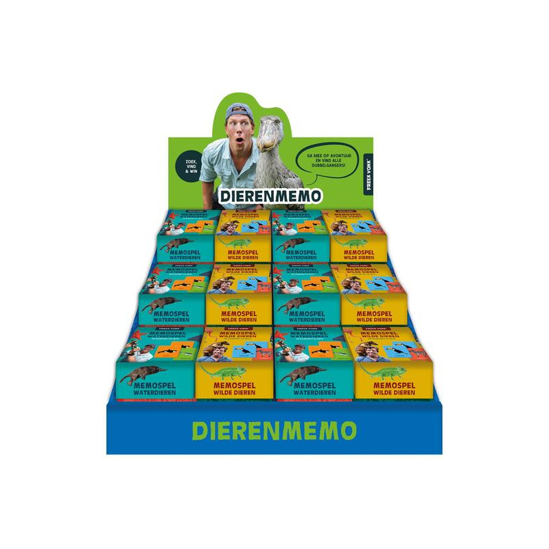 Display Freek Vonk Dierenmemo - 2 x 6 ex. Display Freek Vonk Dierenmemo - 2 x 6 ex.