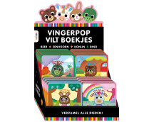Display Kijk, voel & vind vingerpop viltboekjes - 4 x 4 ex.