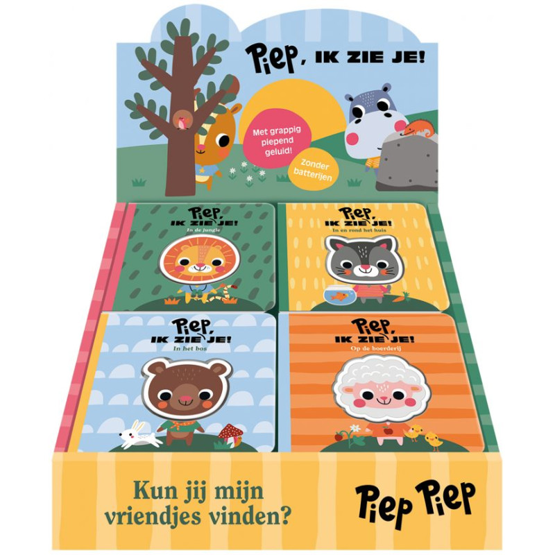 Display Piep, ik zie je! - 4 x 4 ex. Display Piep, ik zie je! - 4 x 4 ex.