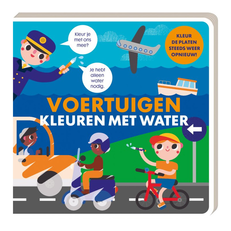Kleuren met water - Voertuigen Kleuren met water - Voertuigen