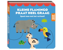 Vrolijke houten vriendjes - Kleine flamingo praat heel graag