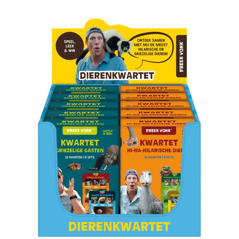 Display Freek Vonk Dierenkwartet - 2 x 5 ex. Display Freek Vonk Dierenkwartet - 2 x 5 ex.