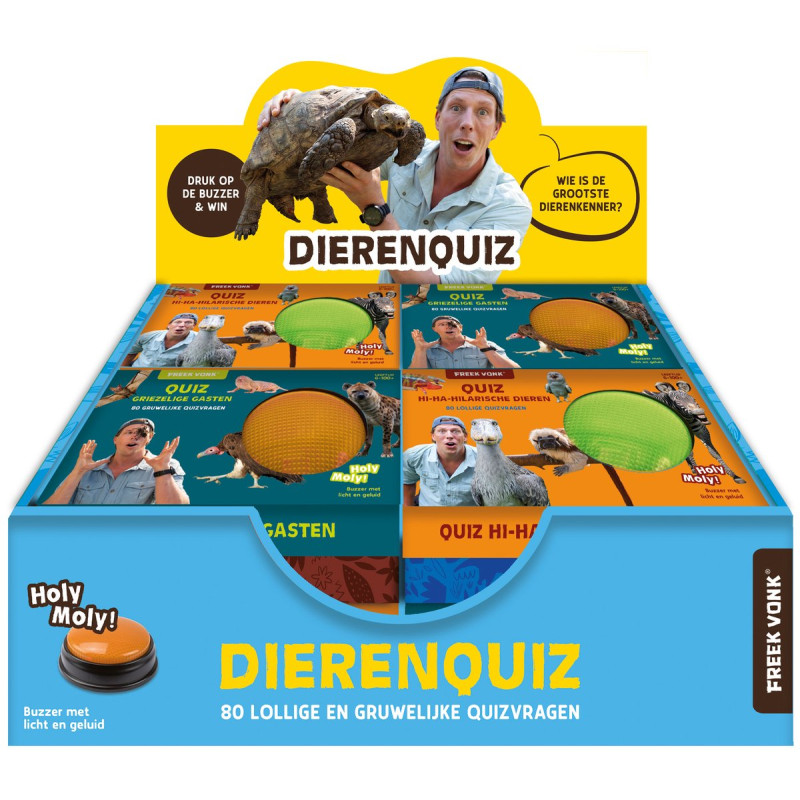Display Freek Vonk Dierenquiz - 2 x 4 ex. Display Freek Vonk Dierenquiz - 2 x 4 ex.