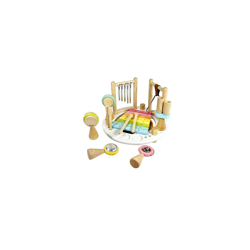 Muziekcenter rond (pastelkleuren)