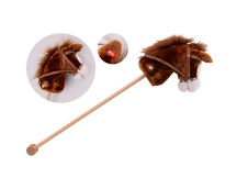 Stokpaard met geluid, 3 kleuren assorti
Stokpaard met geluid, 3 kleuren assorti