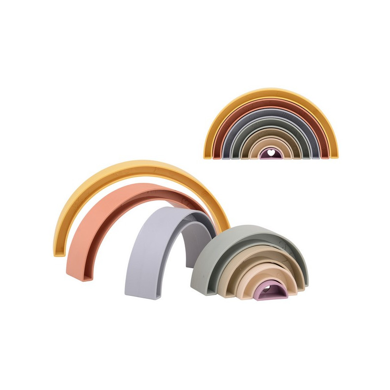 Happy World bio plastic stapel regenboog Happy World bio plastic stapel regenboog