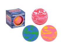 Marmer stuiter bal hol in doos 6 cm, 3 assortie