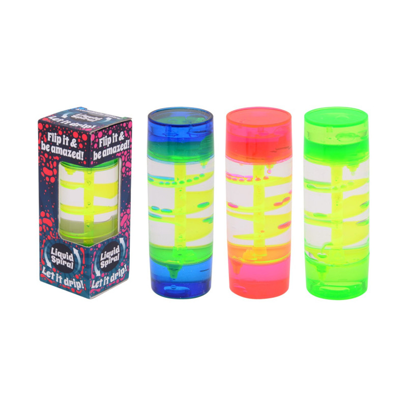 Liquid motion lava spiraal tube, 4 assortie Liquid motion lava spiraal tube, 4 assortie