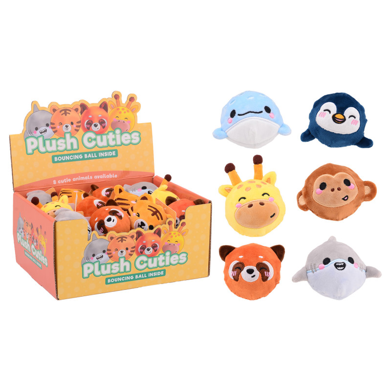 Stuiterbal pluchen dier (8 assorti)
Stuiterbal pluchen dier (8 assorti)