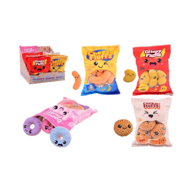 Plush & Play - Snack zakjes, 4 assorti
Plush & Play - Snack zakjes, 4 assorti
