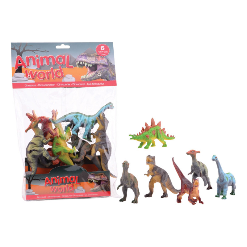Dinosaurussen (6 st. in zak) Dinosaurussen (6 st. in zak)