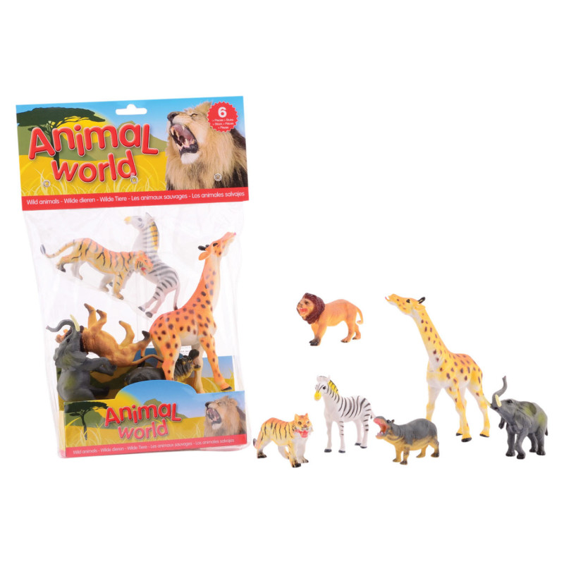 Wilde dieren (6 st. in zak)