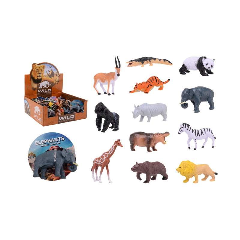 Display Animal World wilde dieren, 12 assorti Display Animal World wilde dieren, 12 assorti