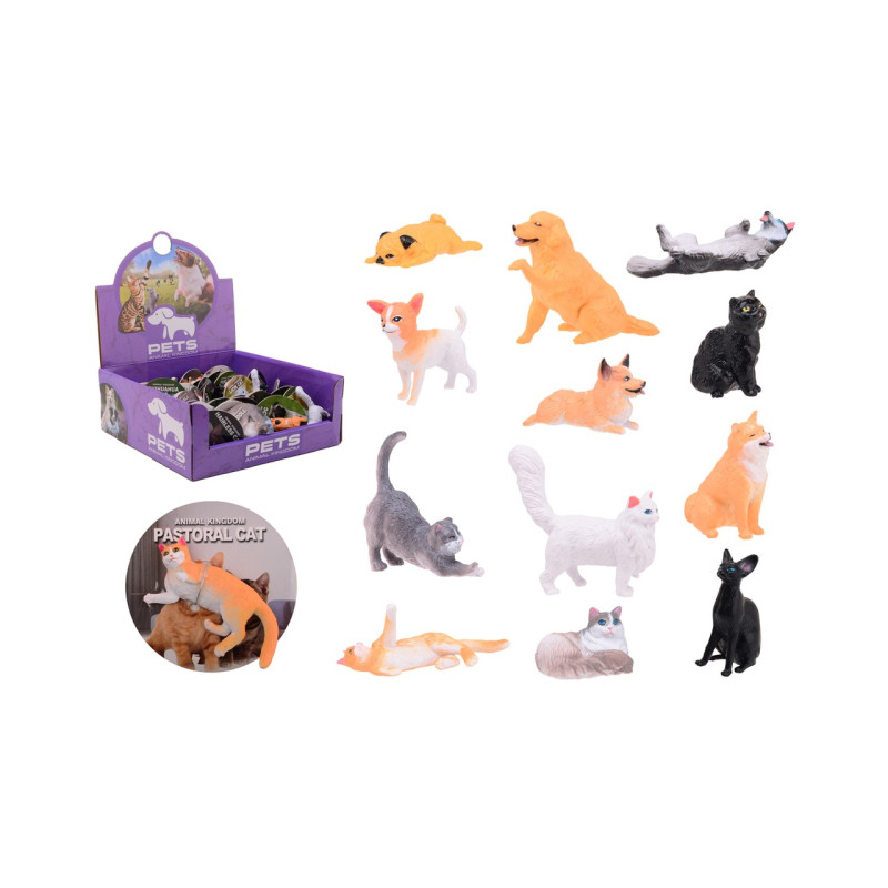 Display Animal World huisdieren, 12 assorti Display Animal World huisdieren, 12 assorti