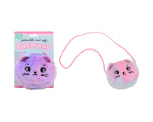 Schattig pluche tasje, 3 assorti