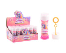 Aqua Fun Eenhoorn Bellenblaas met spel in display (50ml)
