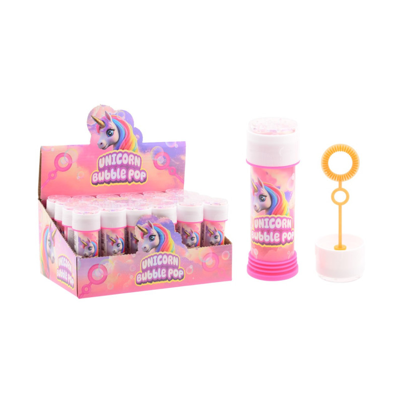 Aqua Fun Eenhoorn Bellenblaas met spel in display (50ml) Aqua Fun Eenhoorn Bellenblaas met spel in display (50ml)