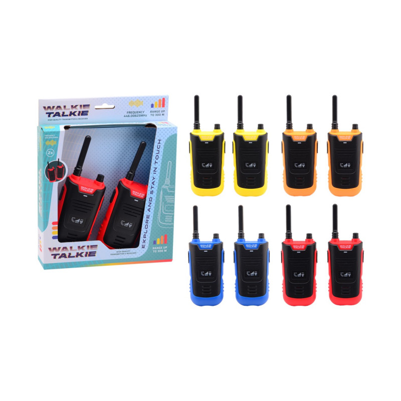 Walkie Talkie - 300 meter bereik, 4 assorti Walkie Talkie - 300 meter bereik, 4 assorti