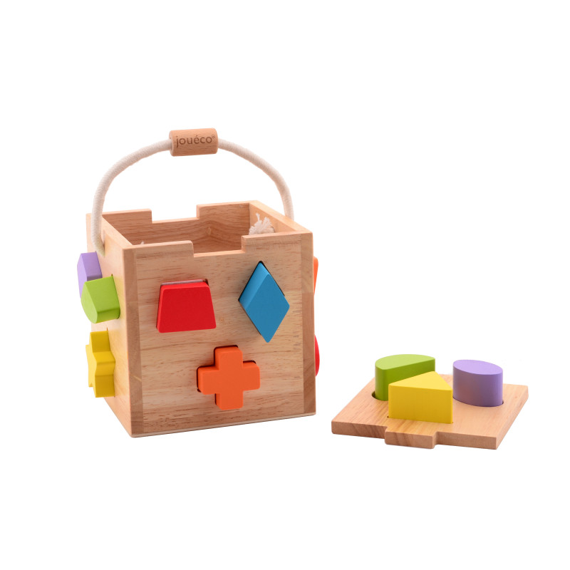 Jouéco - Houten vormenstoof/puzzelkist Jouéco - Houten vormenstoof/puzzelkist