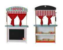 Jouéco - Houten 2-in-1 theater/winkel + acc.