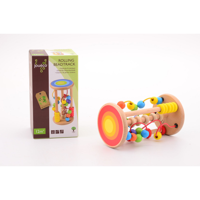 Jouéco - Houten rollende kralenbaan