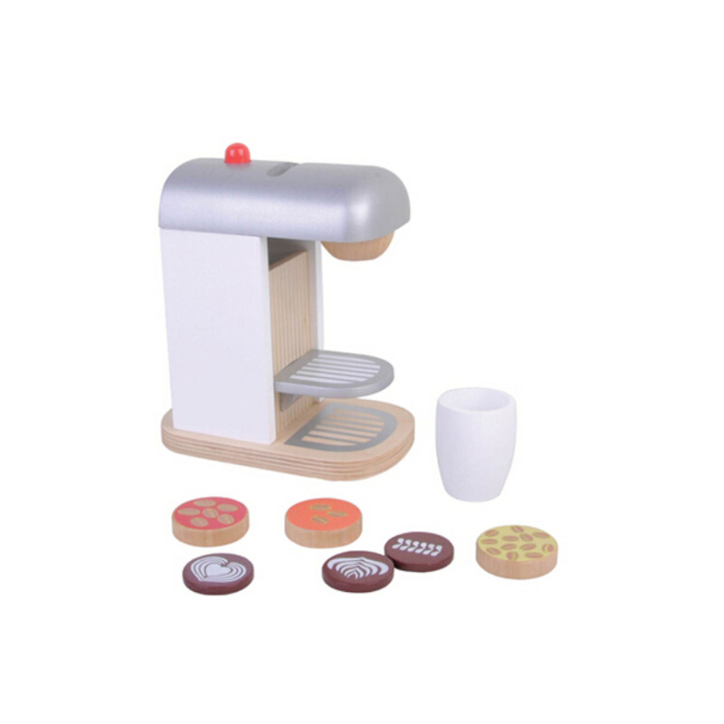 Houten koffieapparaat met accessoires Houten koffieapparaat met accessoires