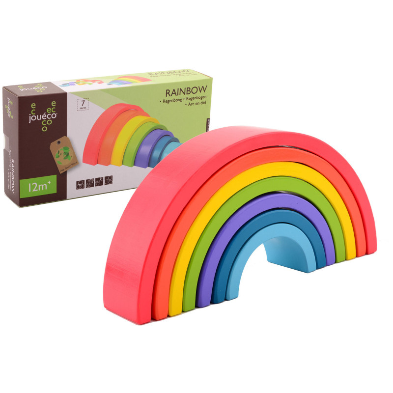 Jouéco - Houten regenboog (7-delig) Jouéco - Houten regenboog (7-delig)