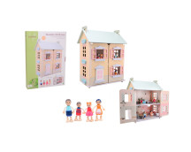 Jouéco - Houten poppenhuis met acc.