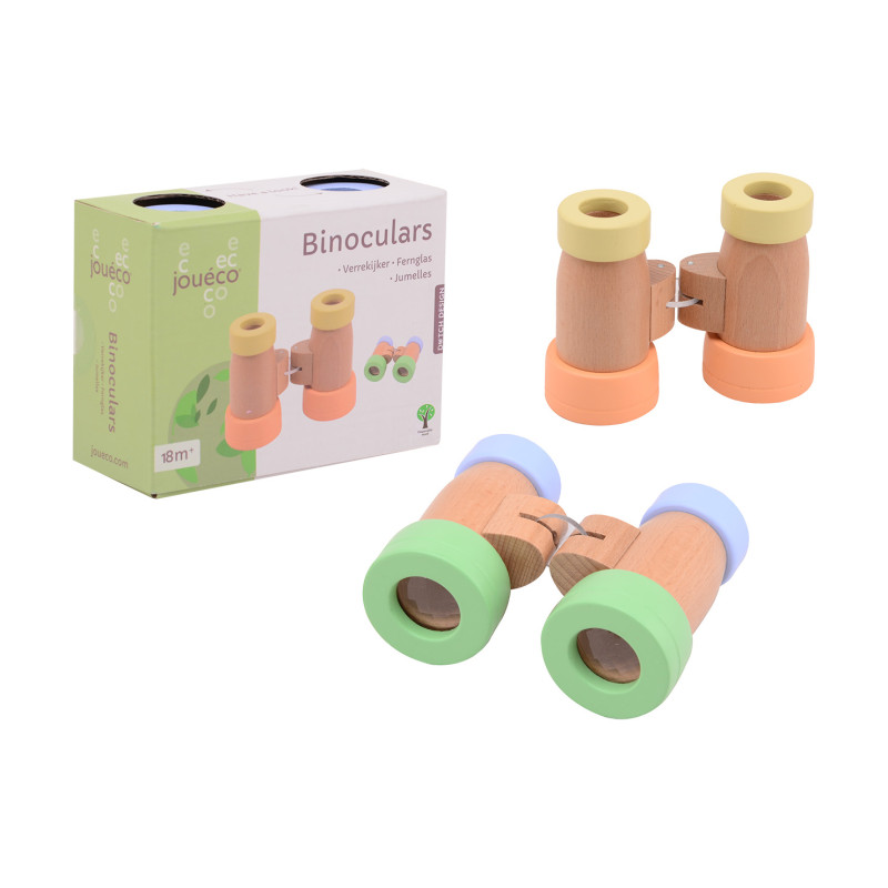 Jouéco - Houten verrekijker pastel (2 ass.)
