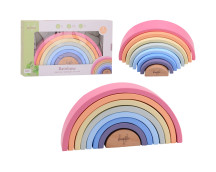 Jouéco - Houten regenboog pastel (8-delig)