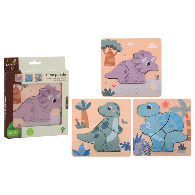 Jouéco - Dino puzzel (3 ass.) Jouéco - Dino puzzel (3 ass.)