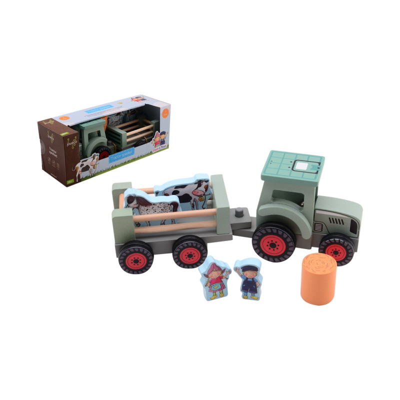 Jouéco® - Fien & Teun Tractor met accesoires